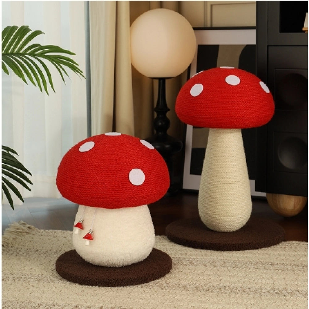 Internet Red Mushroom Cat Climbing Frame Grinding Claw Big Cat Scratch Column Sisal Ball Standing Cat Scratch Board Cat Tree Cat Toy Internet Red Mushroom Cat Climbing Frame Grinding Claw Big Cat Scratch Column Sisal Ball Standing Cat Scratch Board Cat Tree Cat Toy