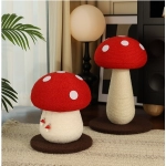 Internet Red Mushroom Cat Climbing Frame Grinding Claw Big Cat Scratch Column Sisal Ball Standing Cat Scratch Board Cat Tree Cat Toy