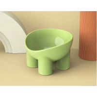 New macaron colored elephant leg neck protection bowl, cat food bowl, anti spill pet bowl, tableware