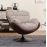 Nordic single chair living room eggshell chair small household lazy sofa casual retro floral cloth rotating sofa