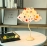 Umbrella shaped petal desk lamp with personality and irregular design sense, dopamine dot color art table lamp, bedside lamp