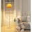 Design sense floor lamp American retro living room bedroom study glass creative LED cream atmosphere upright desk lamp