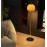 Design sense floor lamp American retro living room bedroom study glass creative LED cream atmosphere upright desk lamp