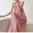 Dopamine pink blend camisole dress for women in summer, slimming and exuding a slimming temperament. Large skirt for beach vacation, sleeveless long dress